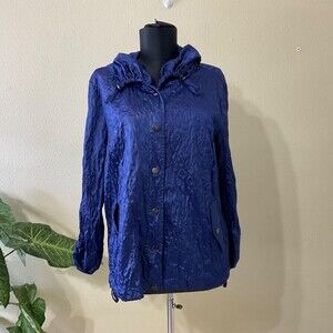 Chico's Zenergy windbreaker jacket womens size 1 /med  long sleeve